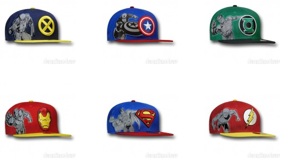 Les casquettes super héros