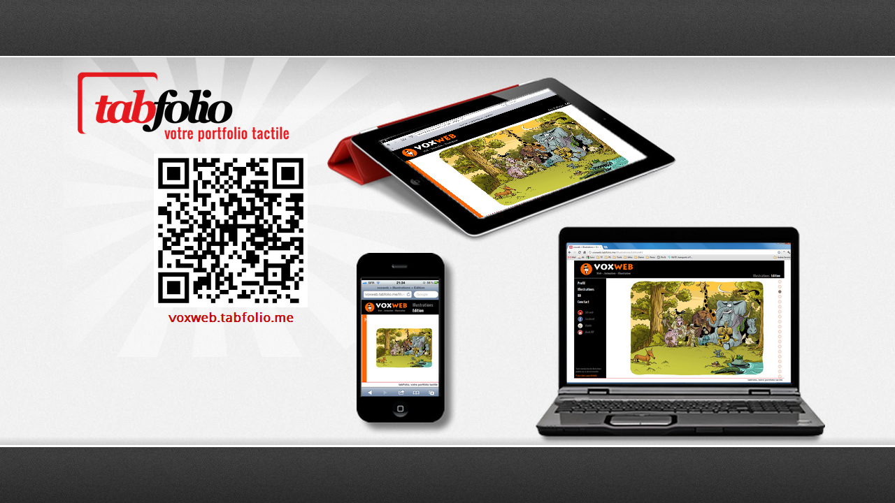 tabFolio® portfolio tactile pour iPad iphone ordinateurs
