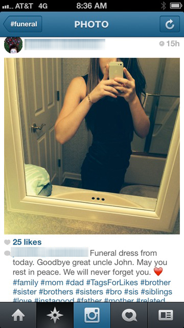 Selfies At Funeral - Le tumblr des gens qui se kiffent même pendant les enterrements