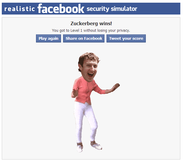 Realistic Facebook Security Simulator:Saurez vous sécuriser votre compte Facebook à temps?